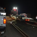 Railroad under bridge inspection truck, Hi-rail equipment hauler, Hi-Rail LowBoy